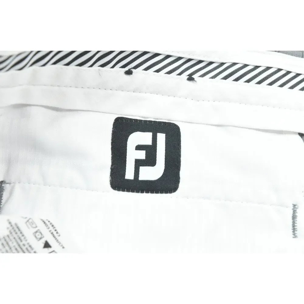 FootJoy Golf Shorts Mens 34 Gray Check 10